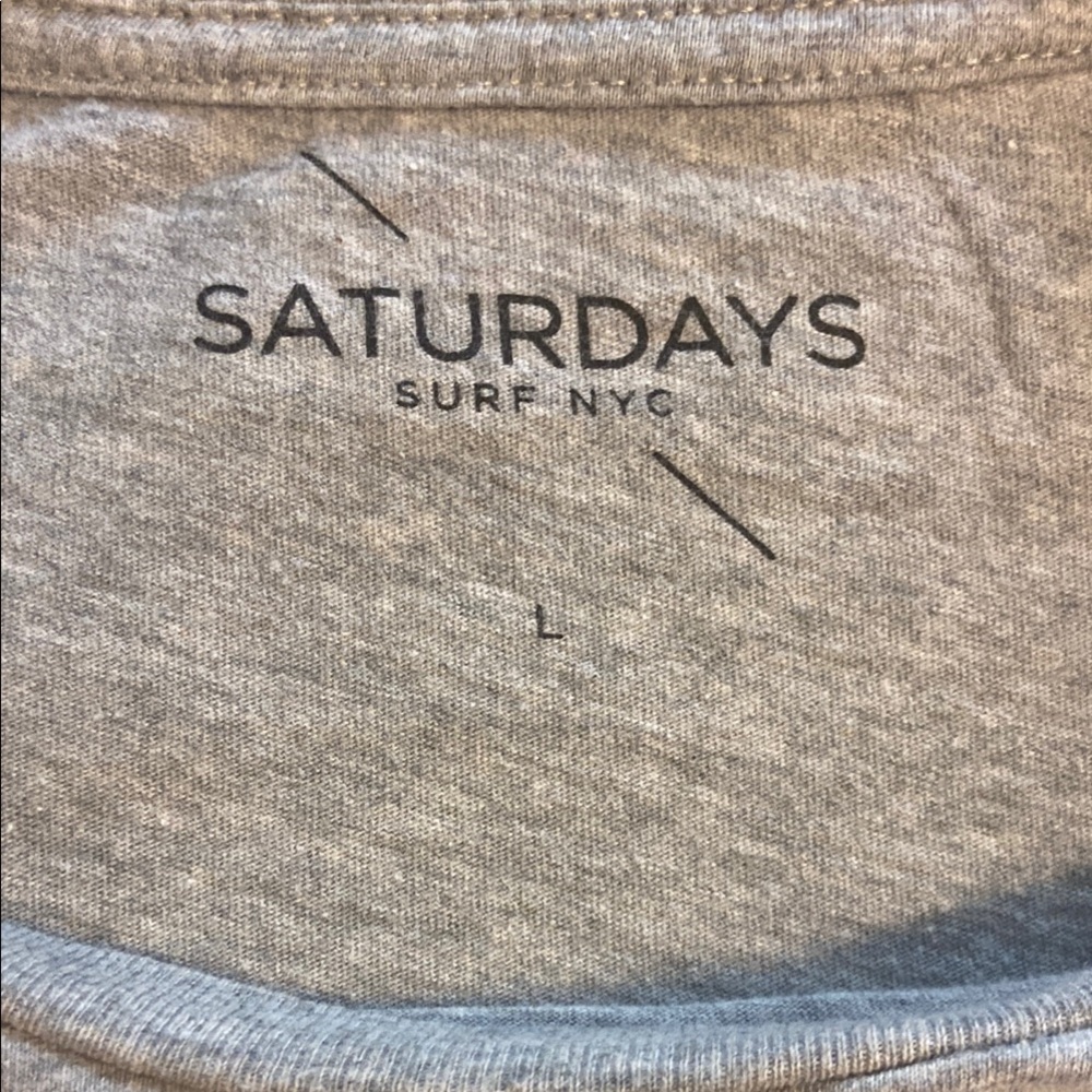 Saturdays New York City Gray Short Sleeve Tee - Picture 4 of 4